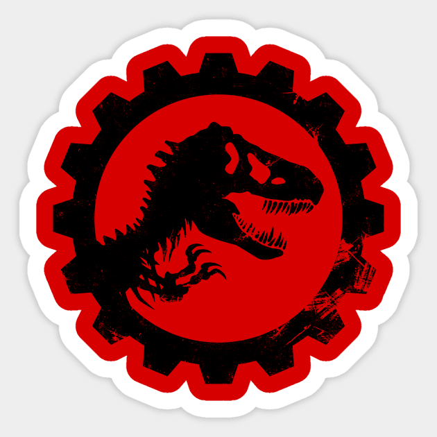 T-Rex Hazard Sticker by Remus